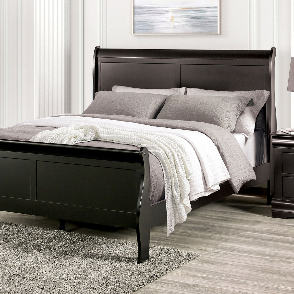 Louis Philippe Black Transitional Youth Bedroom Set