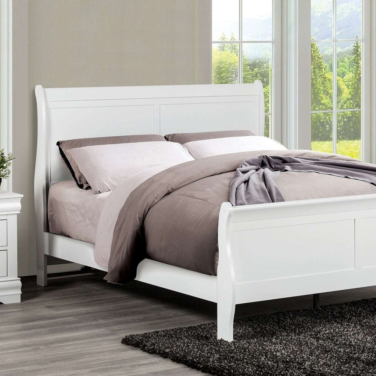 Louis Philippe White Transitional Youth Bedroom Set
