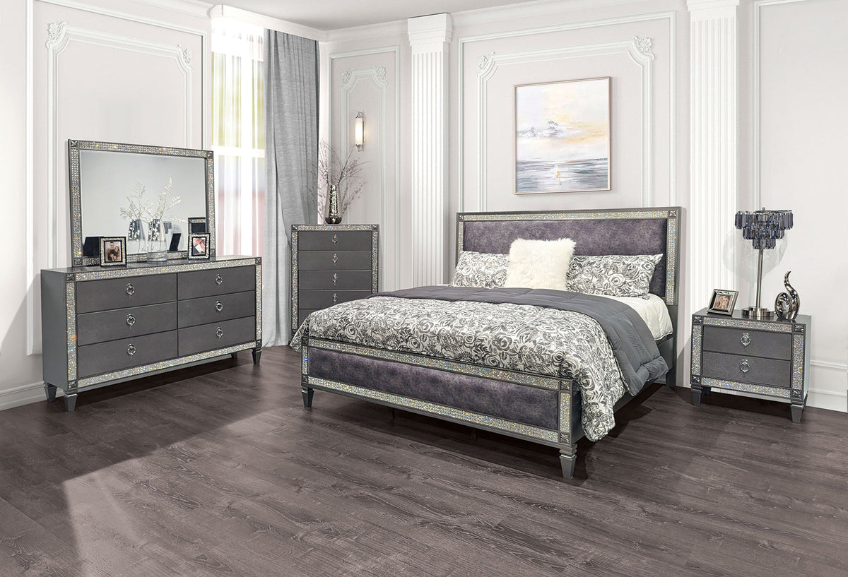 Lyanne Gray Glam Bedroom Set