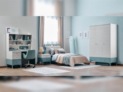 Marin Kids Room Set (Twin Bed &amp;  Study Desk &amp;  Nightstand)