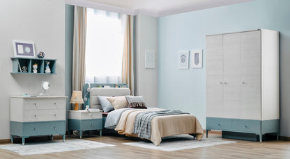 Marin Kids Room Set (Twin Bed &amp;  Study Desk &amp;  Nightstand)