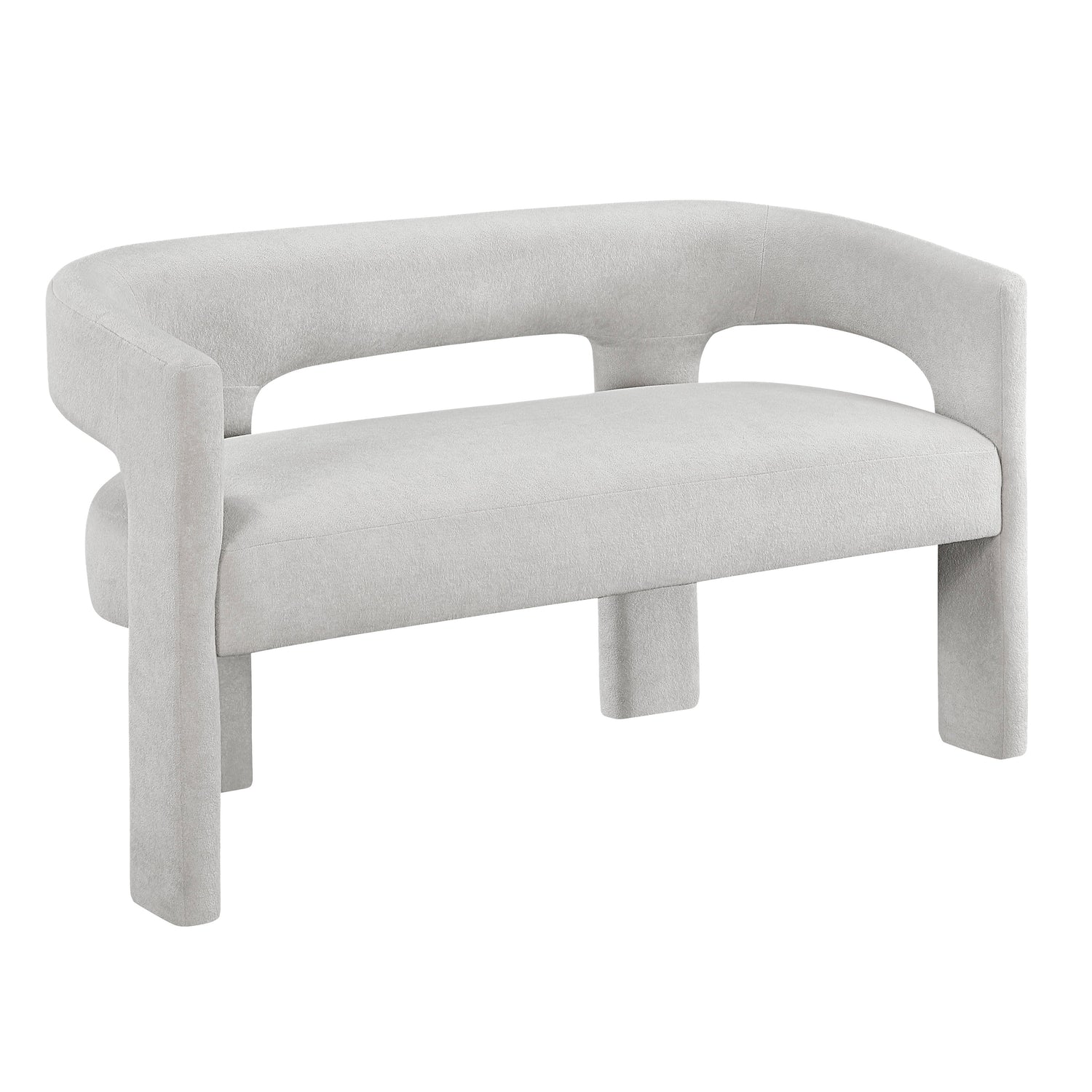 Marais Ebony/Light Gray Boucle 6-Piece Dining Set with Bench from Homelegance - Luna Furniture