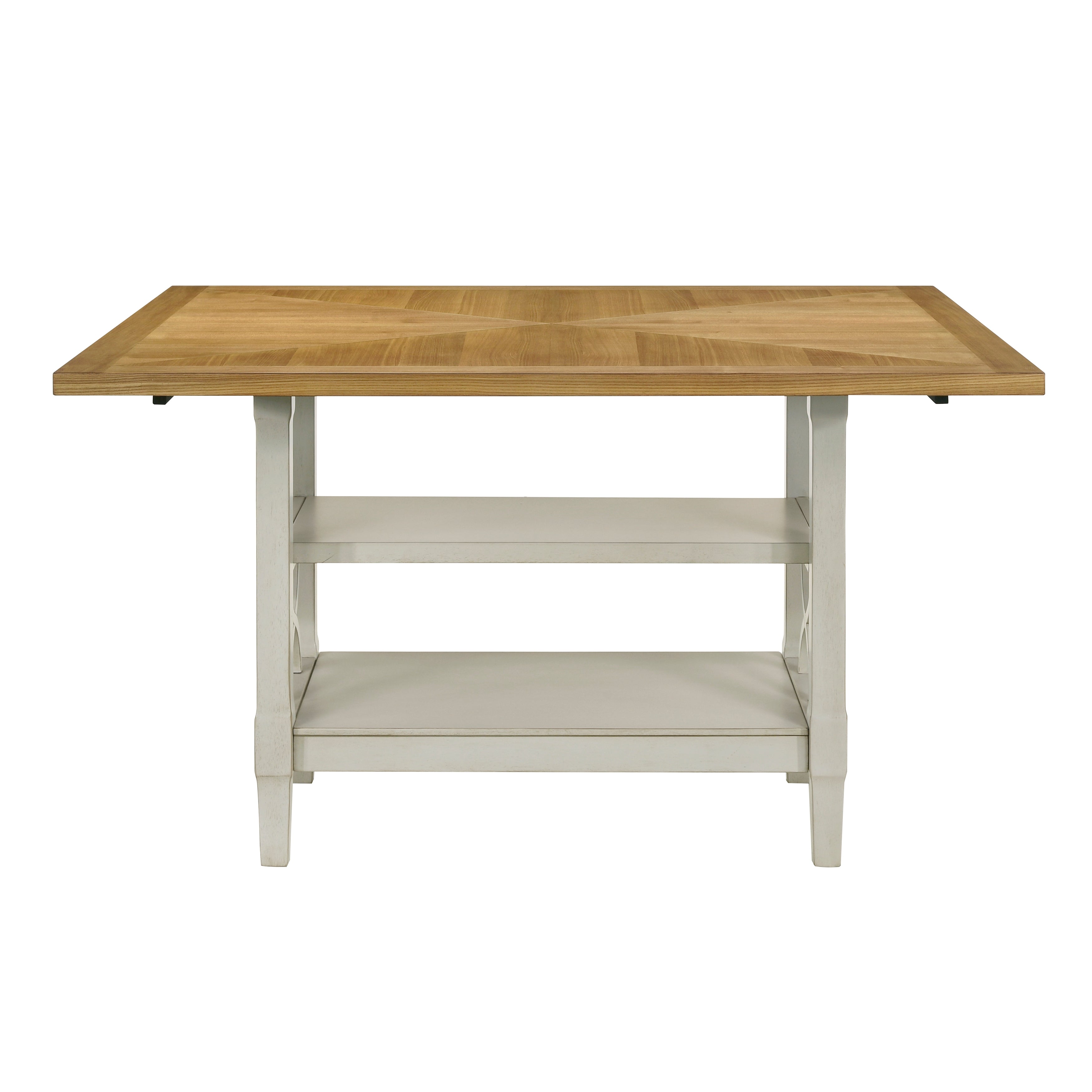 Maribelle Light Oak/Gray 7-Piece Counter Height Set from Homelegance - Luna Furniture
