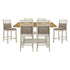Maribelle Light Oak/Gray 7-Piece Counter Height Set from Homelegance - Luna Furniture