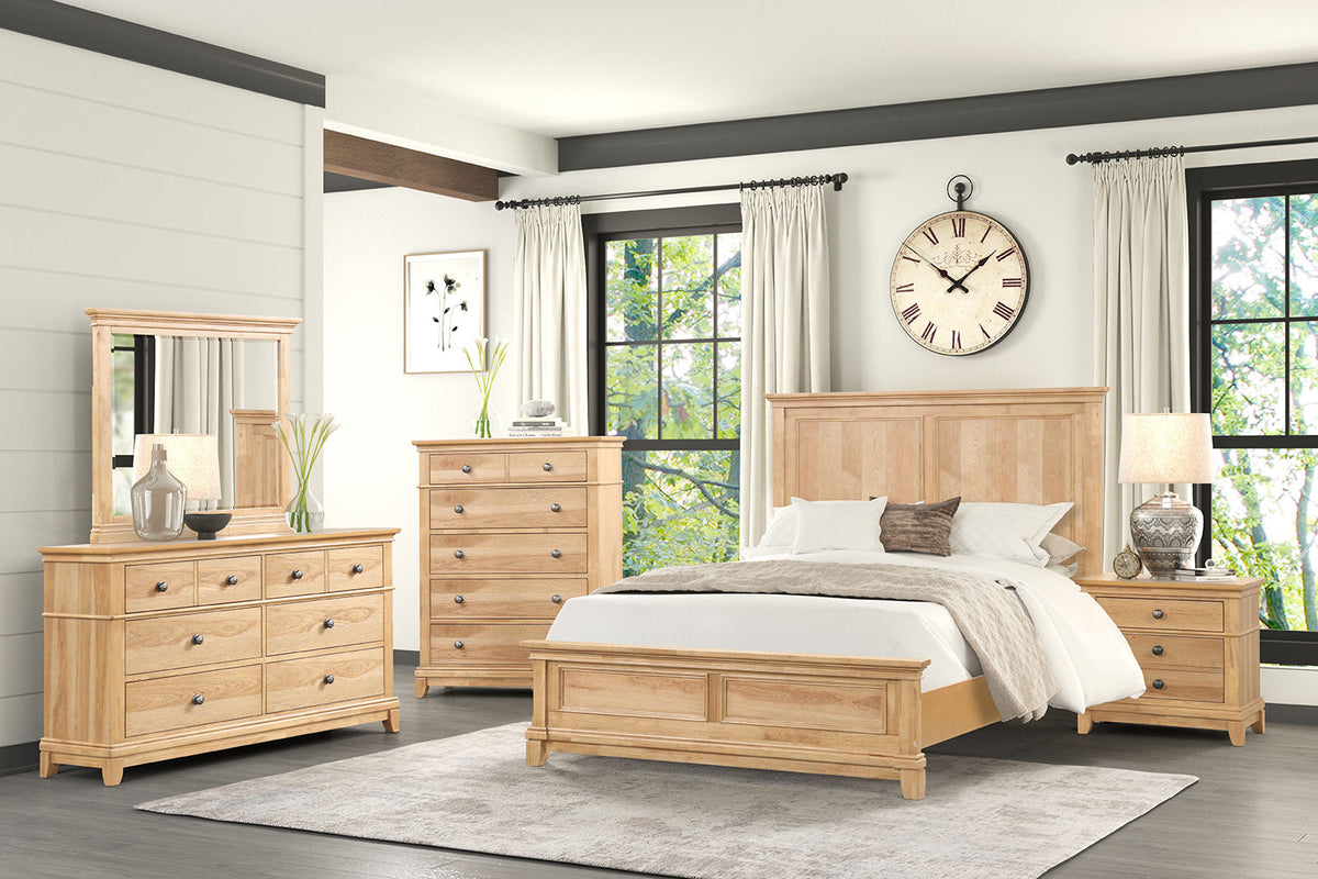 McHenry Natural Oak Farmhouse Bedroom Set