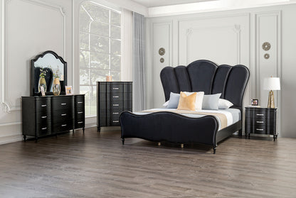 Melodi Parc Black Glam Bedroom Set