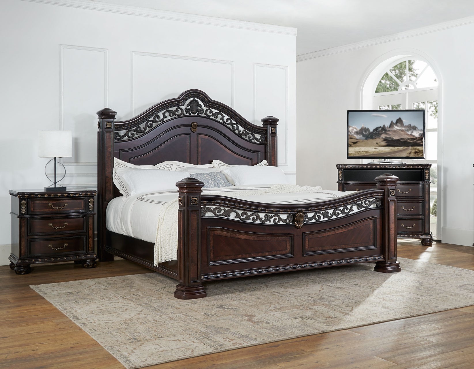 Monte Carlo Cherry Poster Bedroom Set