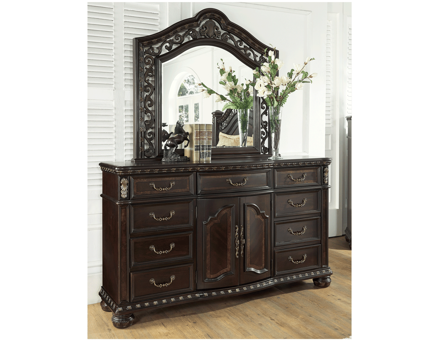 Monte Carlo Cocoa Brown Dresser with Mirror