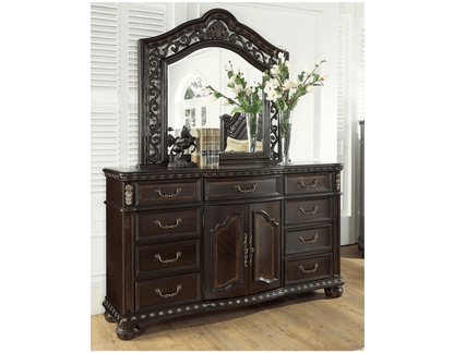 Monte Carlo Cocoa Brown Dresser with Mirror
