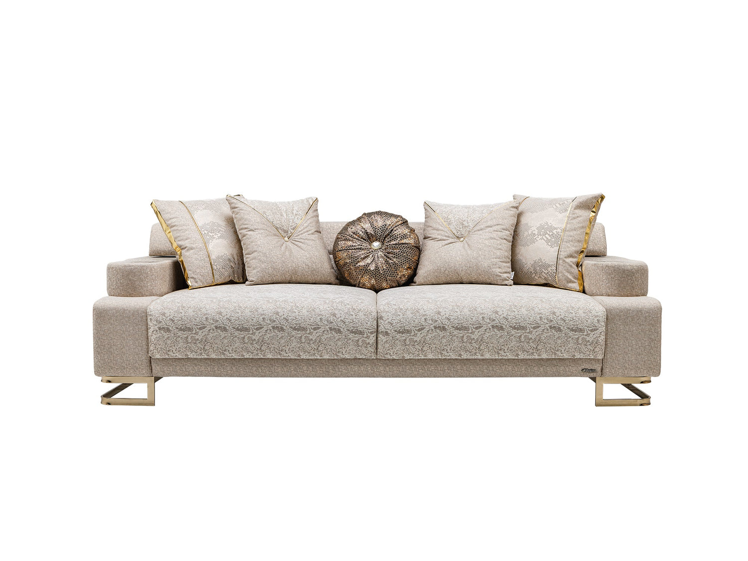 Monza Convertible Sofa in Cream