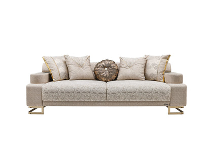 Monza Convertible Sofa in Cream