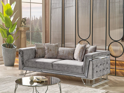 Munich Stationary Sofa in Grey