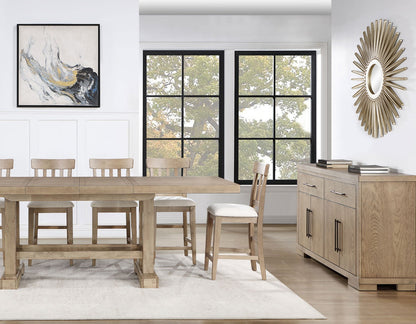 Napa 5-Piece Counter Dining Set, Sand(Table &amp; 4 Counter Chairs)
