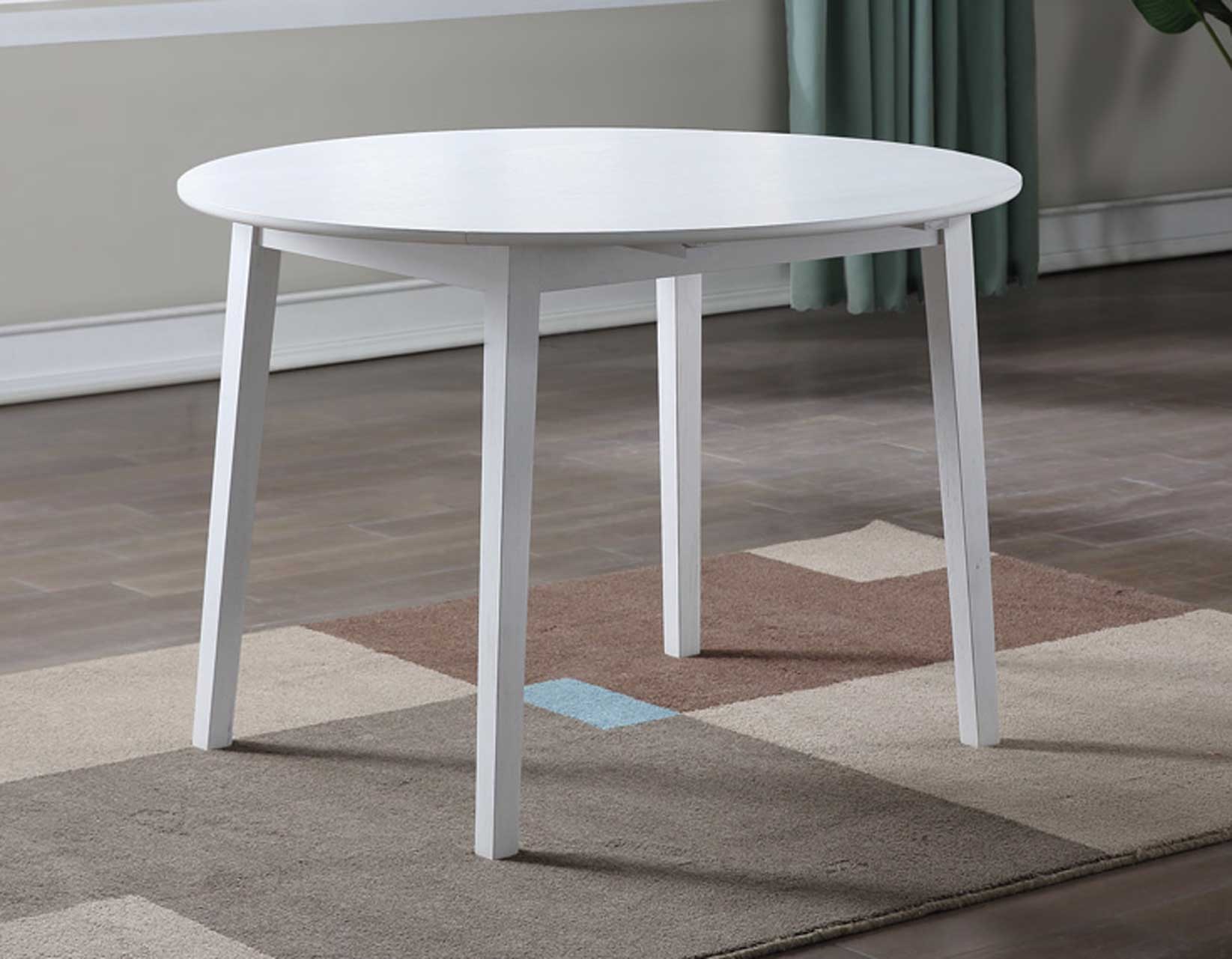 Naples Antique White Drop-Leaf Dining Room Set