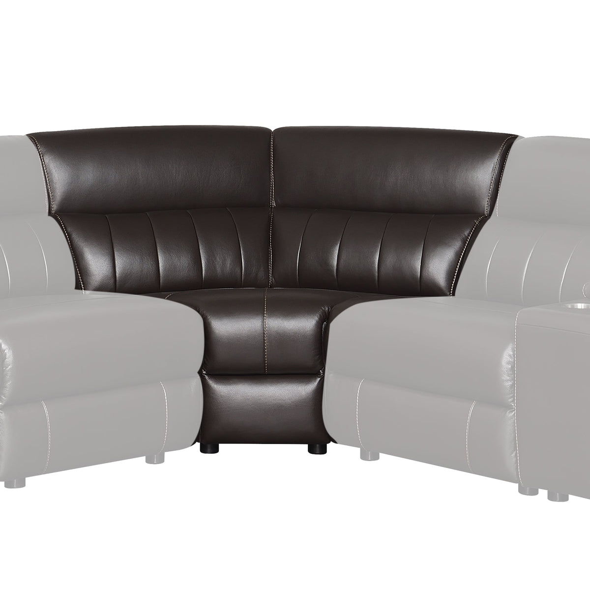 Nara Brown Sectional Wedge
