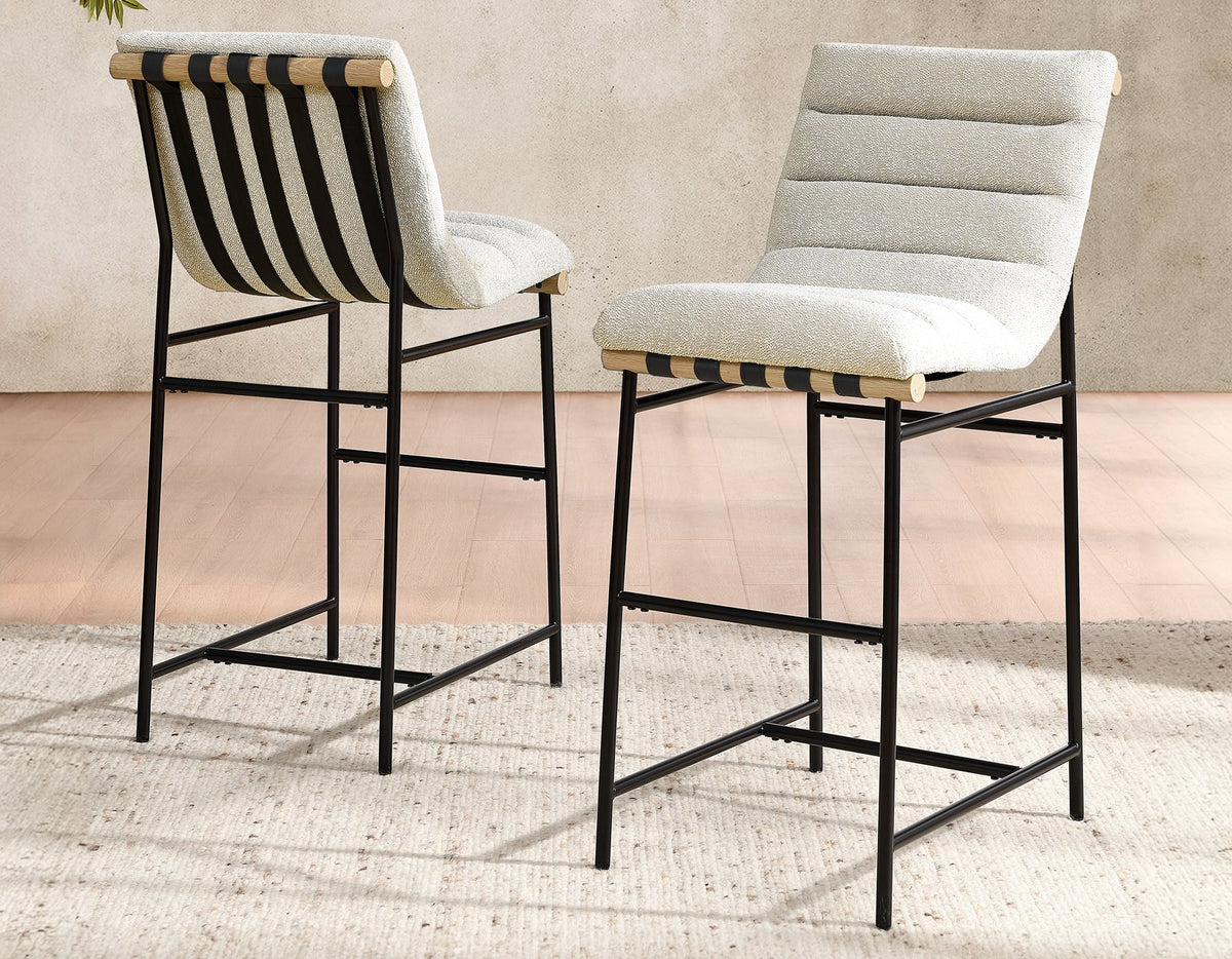 Nicco Black/Eggshell 30-inch Bar Chair