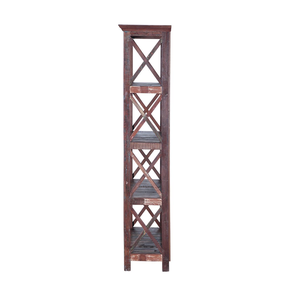 Tall Wooden Book Rack