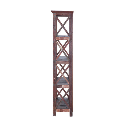 Tall Wooden Book Rack
