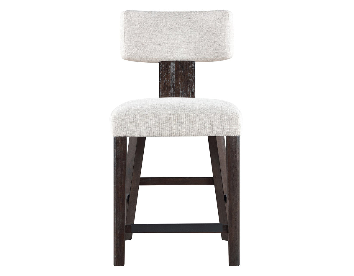Oakley Charcoal Brown Counter Height Chair, Set of 2