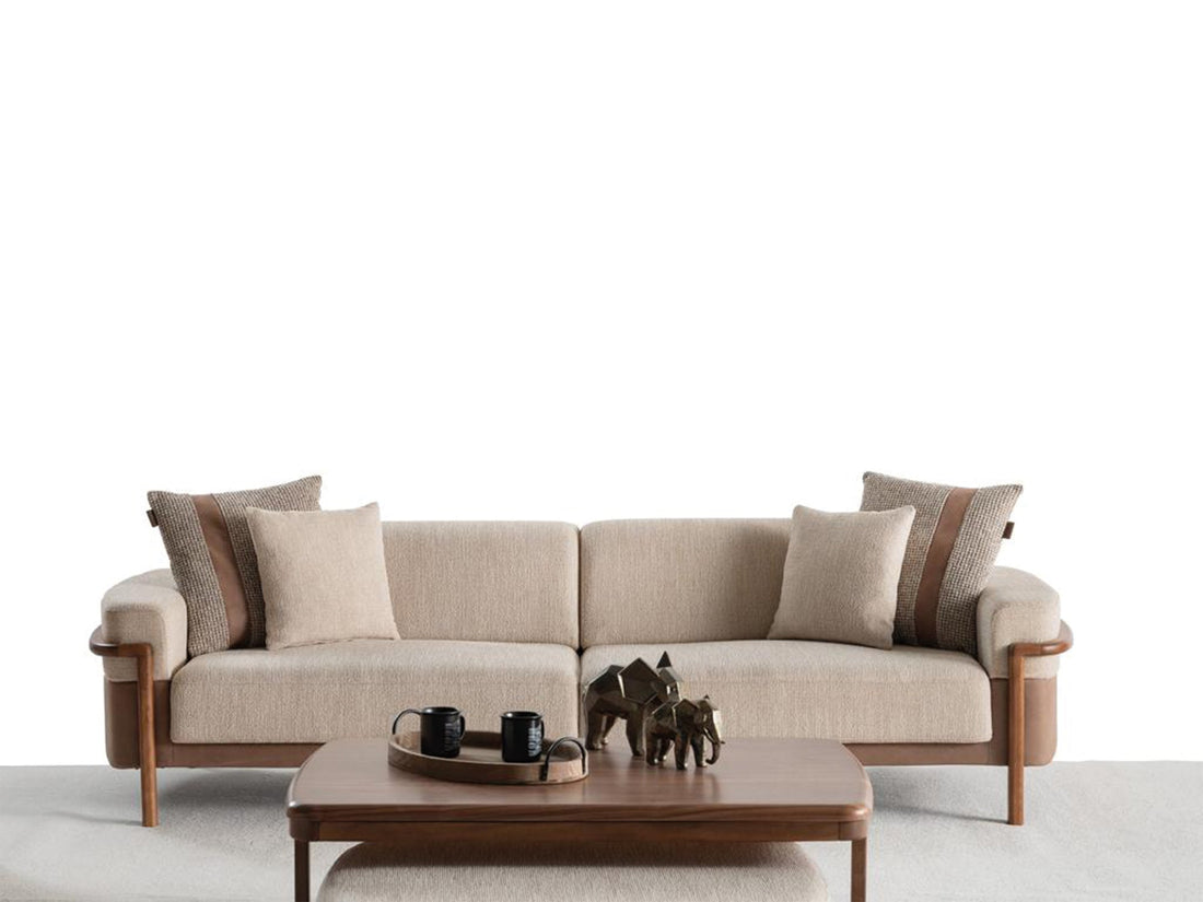 Odin Convertible 4 Seater Sofa in Cream