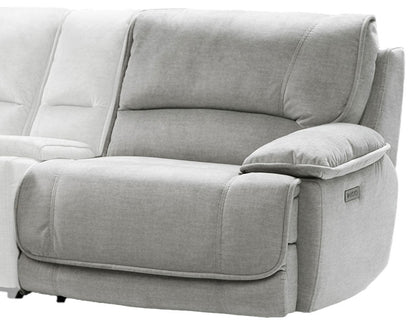 Olsen Right-Arm-Facing Dual Power Zero-Gravity Recliner, Silver