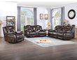 Oportuna Coffee 3-Piece Dual Power Reclining Living Room Set