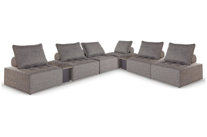 Bree Zee Brown 8-Piece Outdoor Modular Seating -  Ashley - Luna Furniture