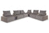 Bree Zee Brown 8-Piece Outdoor Modular Seating -  Ashley - Luna Furniture