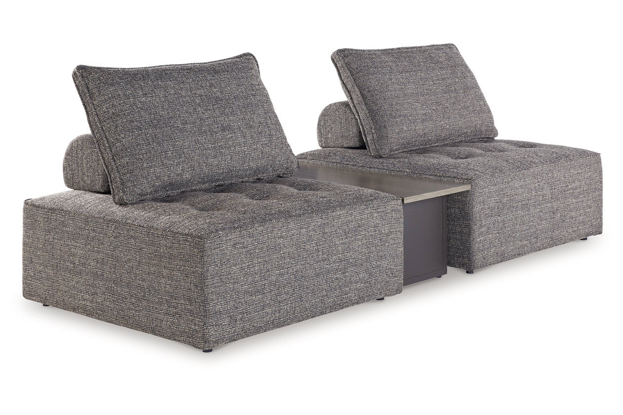 Bree Zee Brown 3-Piece Outdoor Sectional -  Ashley - Luna Furniture