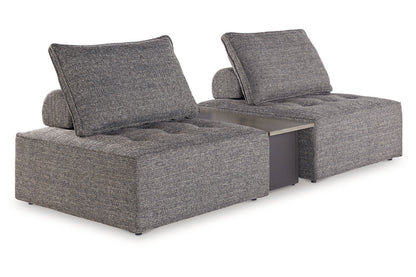 Bree Zee Brown 3-Piece Outdoor Sectional -  Ashley - Luna Furniture