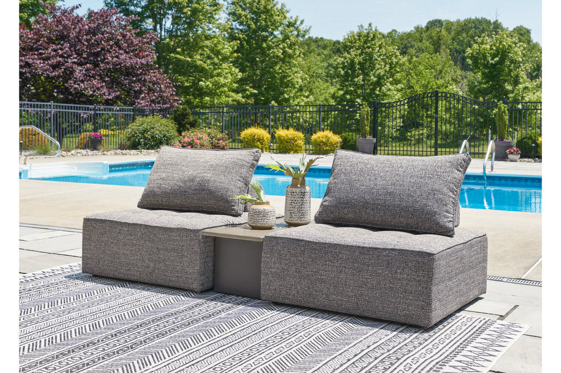 Bree Zee Brown 3-Piece Outdoor Sectional -  Ashley - Luna Furniture