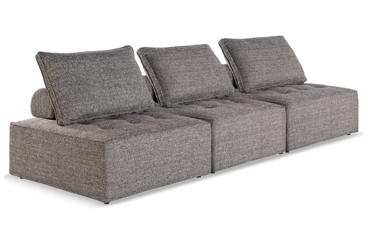 Bree Zee Brown 3-Piece Outdoor Modular Seating -  Ashley - Luna Furniture
