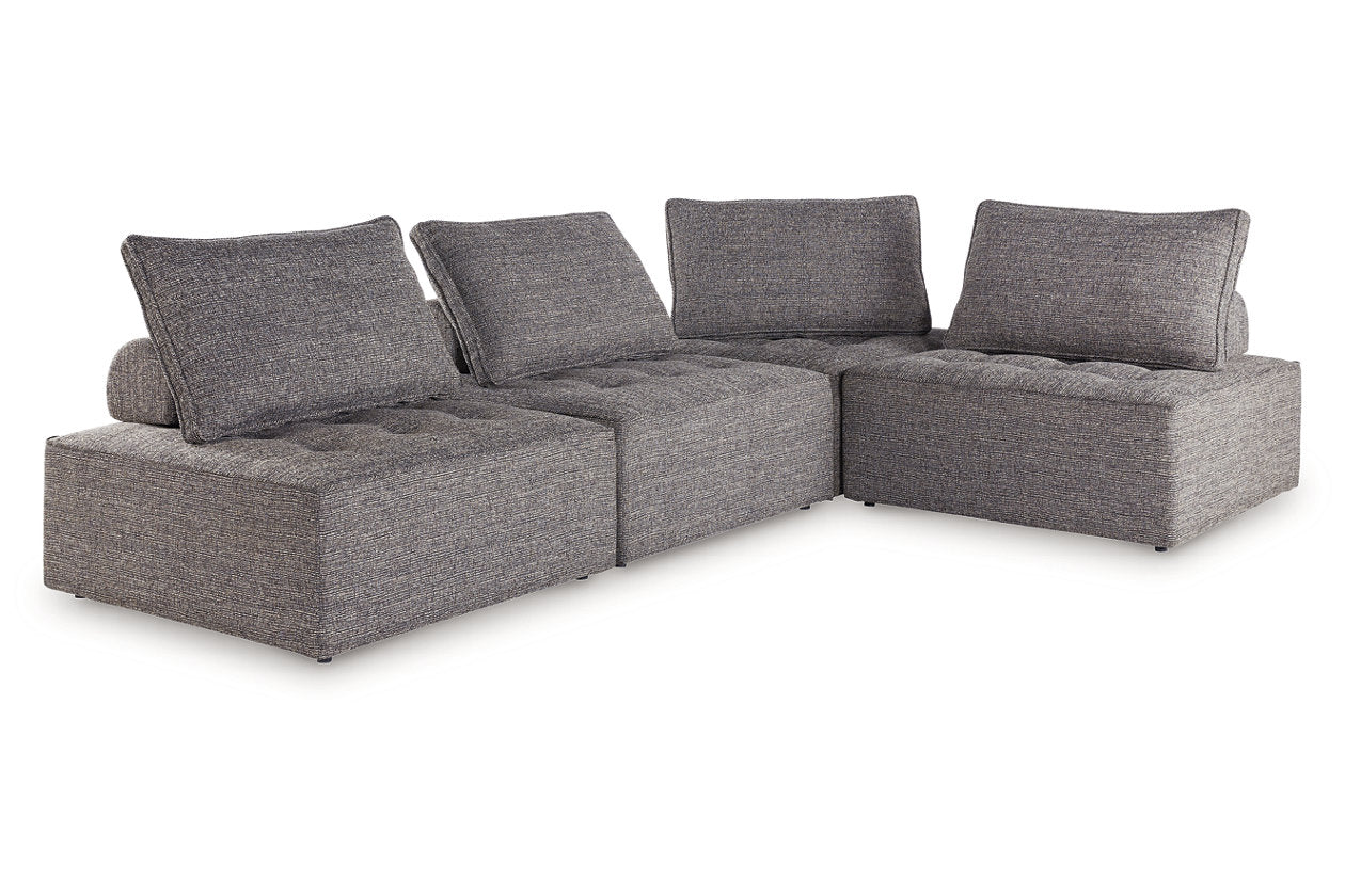 Bree Zee Brown 4-Piece Outdoor Sectional -  Ashley - Luna Furniture