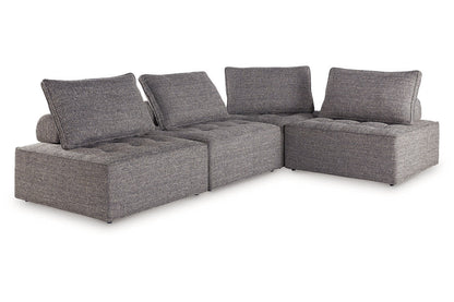 Bree Zee Brown 4-Piece Outdoor Sectional -  Ashley - Luna Furniture