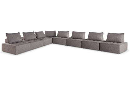 Bree Zee Brown 8-Piece Outdoor Modular Seating -  Ashley - Luna Furniture