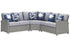 Naples Beach Light Gray 3-Piece Outdoor Sectional -  Ashley - Luna Furniture