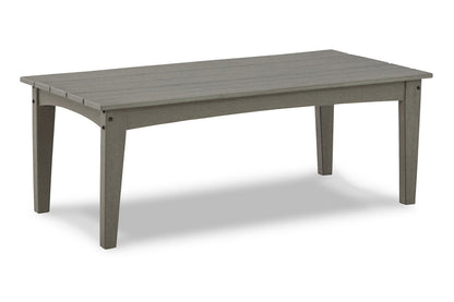 Visola Gray Outdoor Sofa, 2 Lounge Chairs and Coffee Table -  Ashley - Luna Furniture