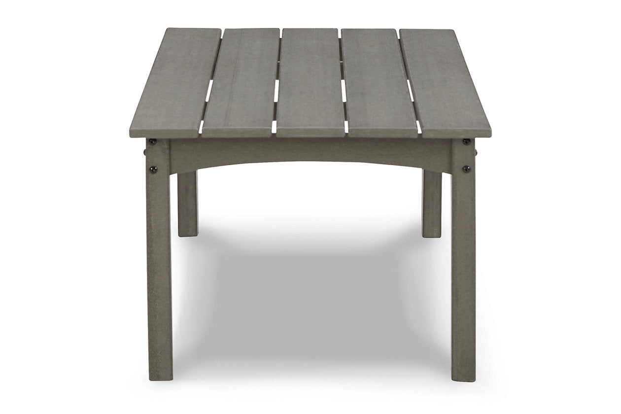 Visola Gray Outdoor Sofa, 2 Lounge Chairs and Coffee Table -  Ashley - Luna Furniture