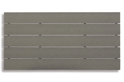 Visola Gray Outdoor Sofa, 2 Lounge Chairs and Coffee Table -  Ashley - Luna Furniture