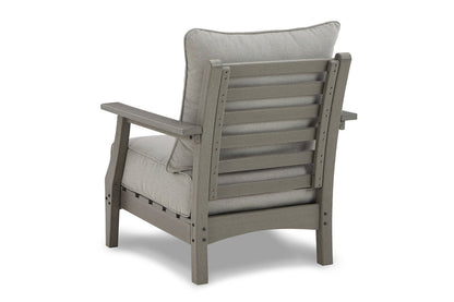 Visola Gray Outdoor Sofa, 2 Lounge Chairs and Coffee Table -  Ashley - Luna Furniture