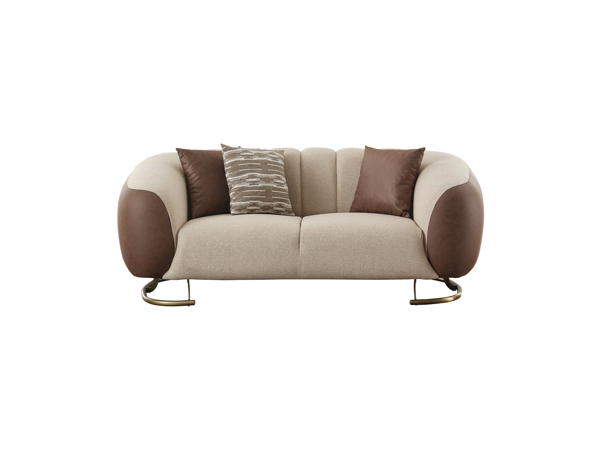 Palmera Stationary Loveseat in Cream