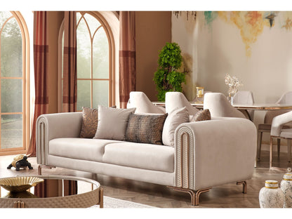 Paris Stationary Sofa in Cream
