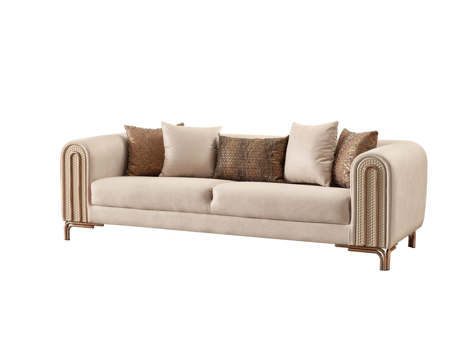Paris Stationary Sofa in Cream