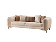 Paris Stationary Sofa in Cream