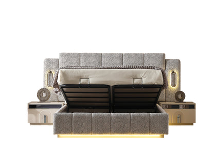 Parma Queen Bed Frame With Headboard