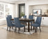 Paulson Dark Brown/Blue Gray 79" Dining Set from Homelegance - Luna Furniture