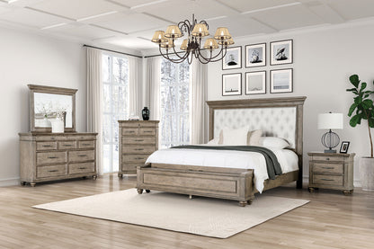 Philomath Aged Oak Transitional Storage Bedroom Set