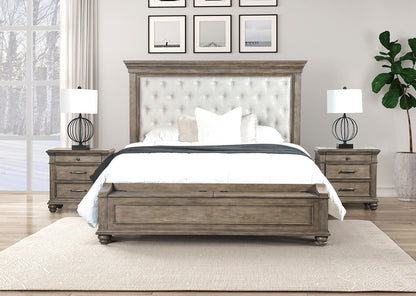 Philomath Aged Oak Transitional Storage Bedroom Set