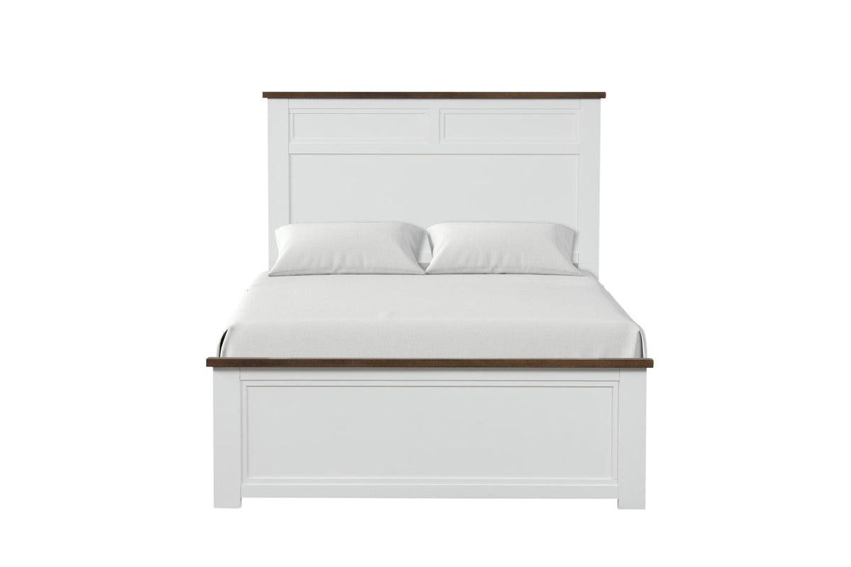 Pinetop White/Dark Brown Modern Farmhouse Youth Bedroom Set