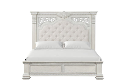 Promenade Wire Brushed White Traditional Bedroom Set